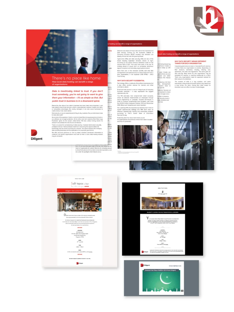 Diligent: Whitepapers and event-specific email designs, 2017
https://diligent.com