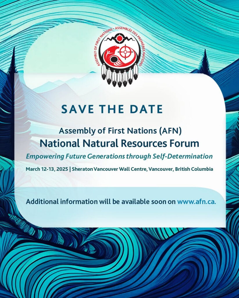 Assembly of First Nations National Resources Forum - Save the date in English